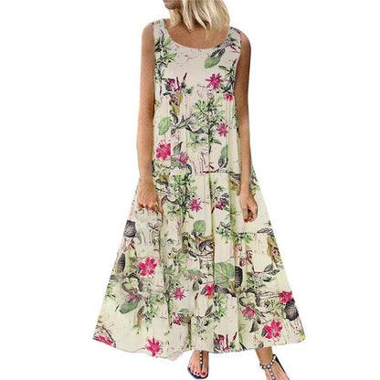 Jocoo Jolee Bohemian Maxi Dress, Sleeveless Sundress