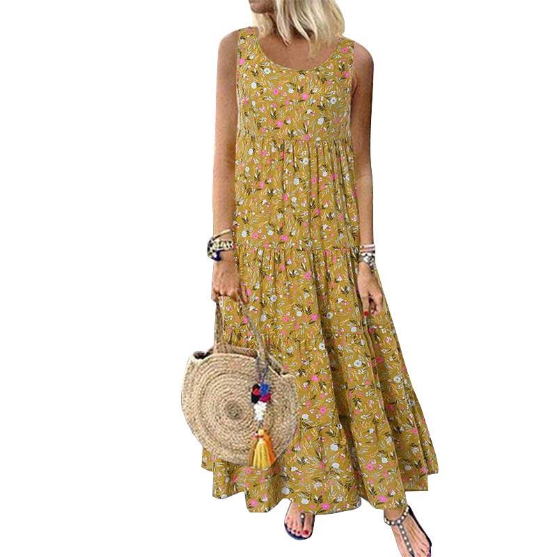 Jocoo Jolee Bohemian Maxi Dress, Sleeveless Sundress