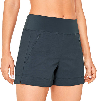 Lightweight Hiking, Quick-Dry Athletic Workout Shorts with Zip Pockets 4 Inches