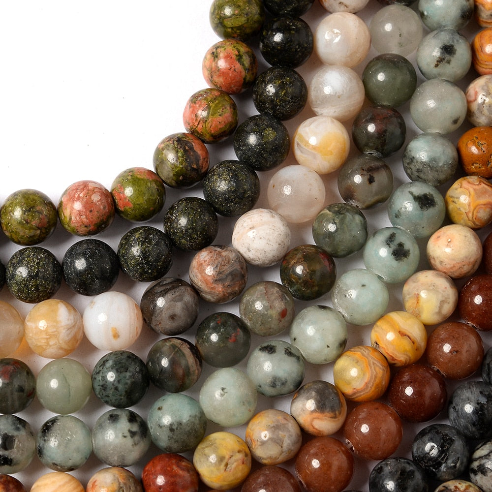 Natural Stone Beads  for Jewelry Making DIY Bracelet Accessories 4/6/8/10/12mm