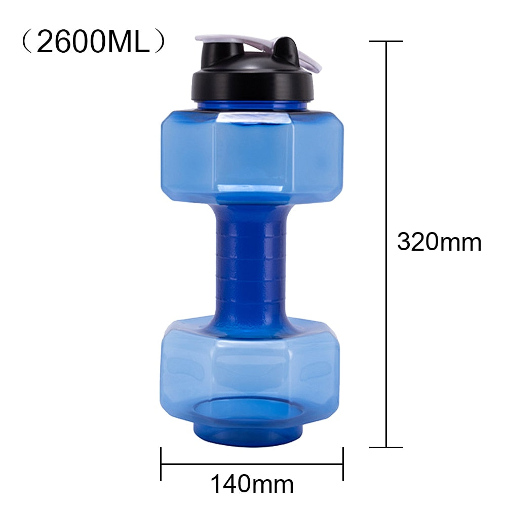 2.6L Sports Dumbbell-Shaped Water Bottle