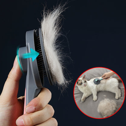 Pet Hair Comb For Cat/ Dog Pet Grooming, Self Cleaning Brush