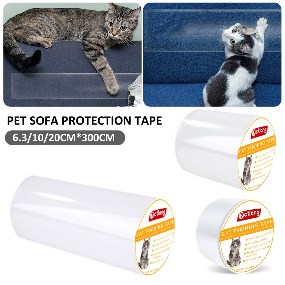 Furniture Protectors From Cats Scratch, Cat Training Tape Clear; Tapes Couch Protectors Sofa