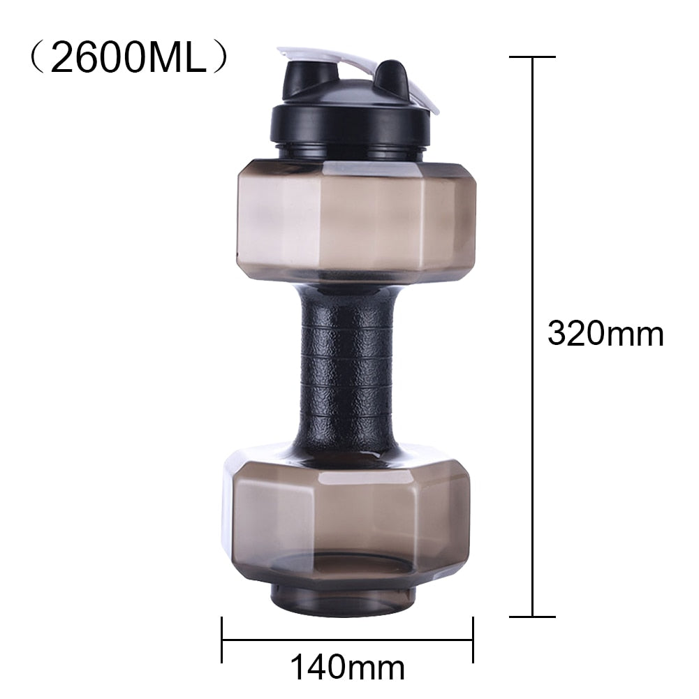 2.6L Sports Dumbbell-Shaped Water Bottle