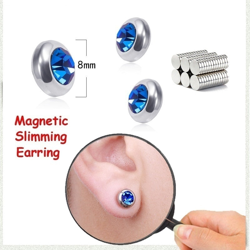 Pair Magnetic Slimming Earrings,  Weight Loss Slim Ear Studs