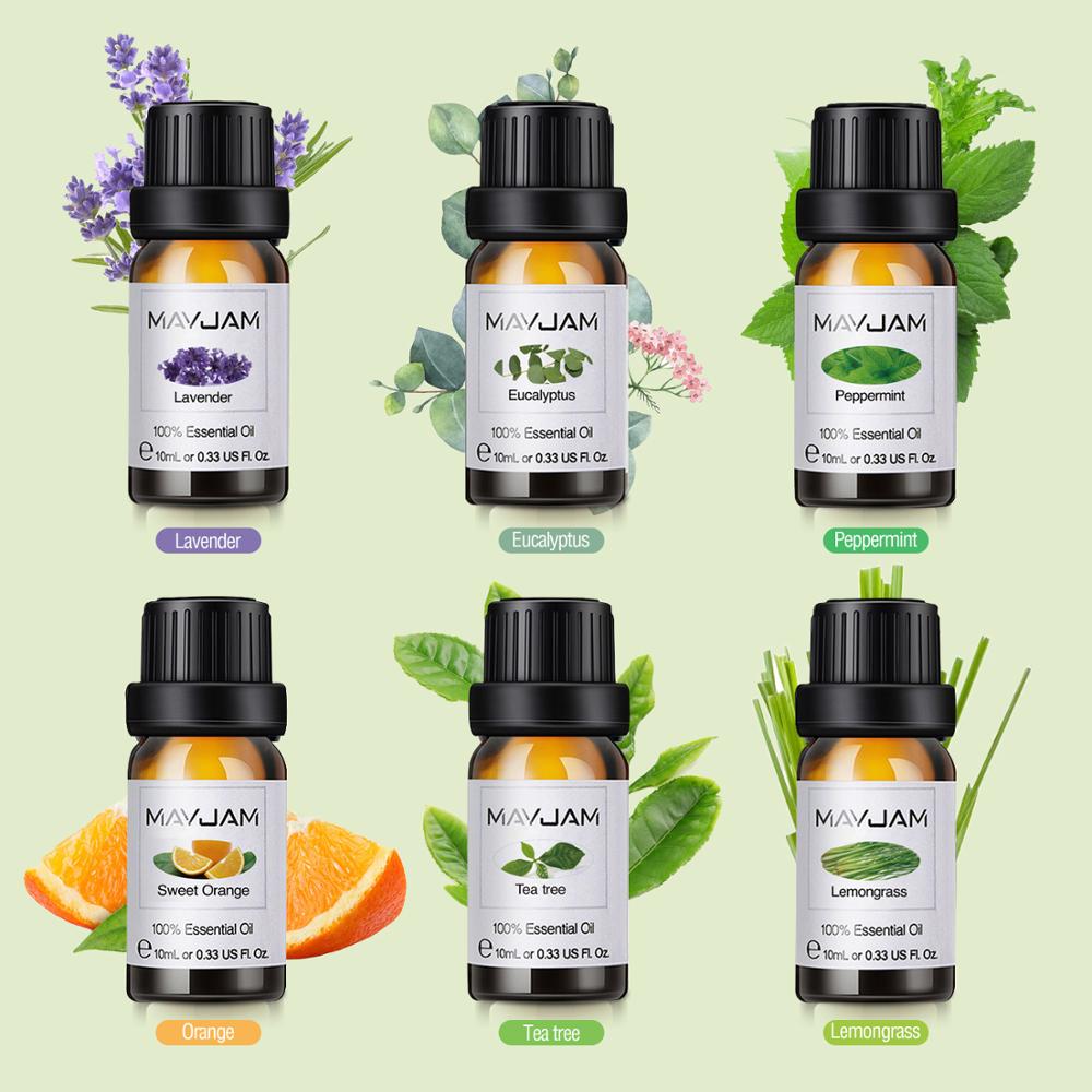 Essential Oils Set - 6pcs Pure Aroma for Diffusers