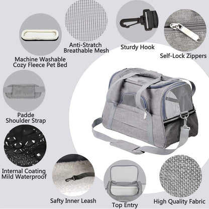 Pet Carrier Bags Airline Approved Dog Backpack