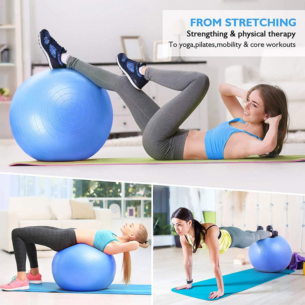 Yoga Ball Pilates Fitness Gym Exercise Workout Ball