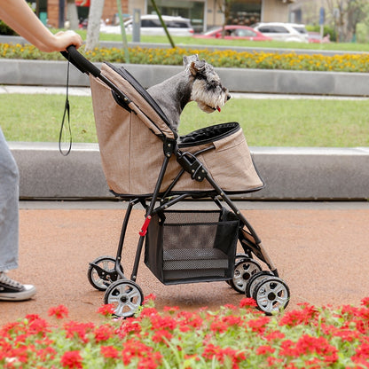 Stable Pet Carrier Stroller for Kitten Puppy Large Space Jogger Stroller