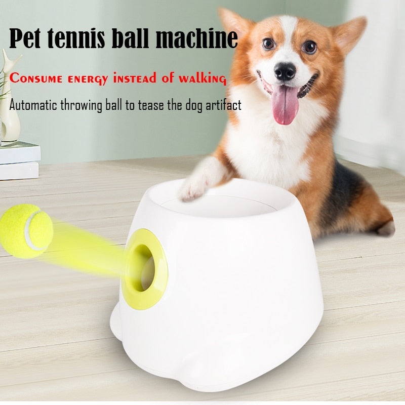 Dog Pet Toys Tennis Launcher Automatic Throwing Machine