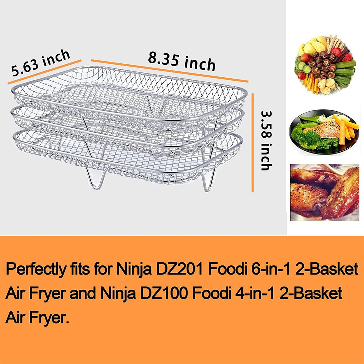 Roasting Rack Compatible With Most Air Fryer