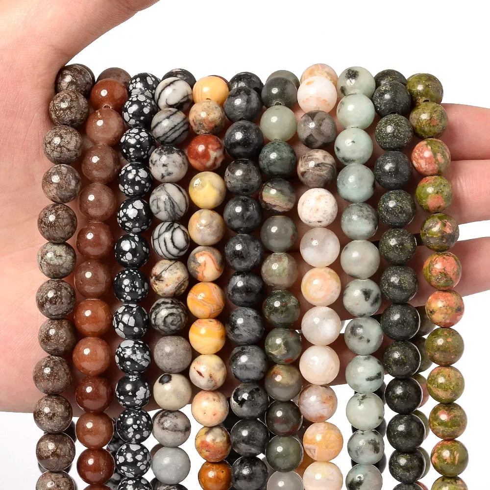 Natural Stone Beads  for Jewelry Making DIY Bracelet Accessories 4/6/8/10/12mm