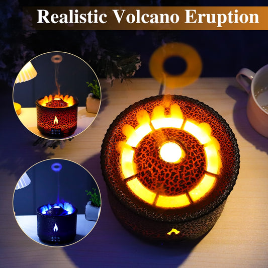 Flame Volcano Humidifier Aroma Diffuser