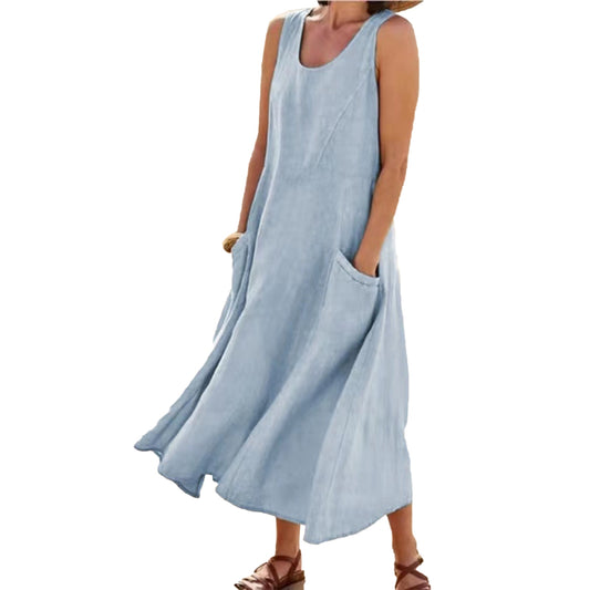 Summer Beach Women Sleeveless Sundress