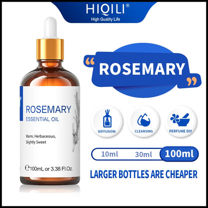 100ML Rosemary Essential Oils,100% Pure Nature for Aromatherapy