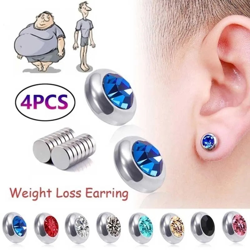 Pair Magnetic Slimming Earrings,  Weight Loss Slim Ear Studs