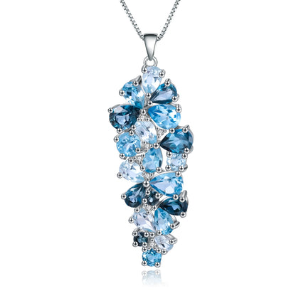 London Blue Topaz,  Swiss Blue Topaz  Gemstone Pendant