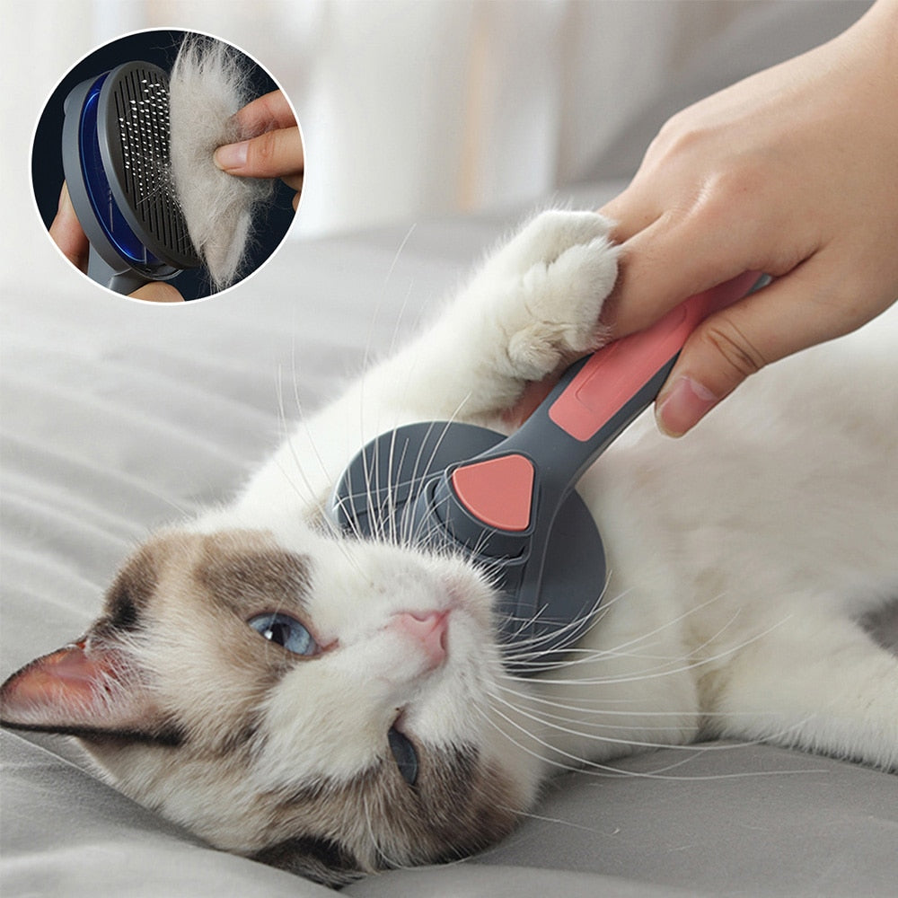 Pet Hair Comb For Cat/ Dog Pet Grooming, Self Cleaning Brush