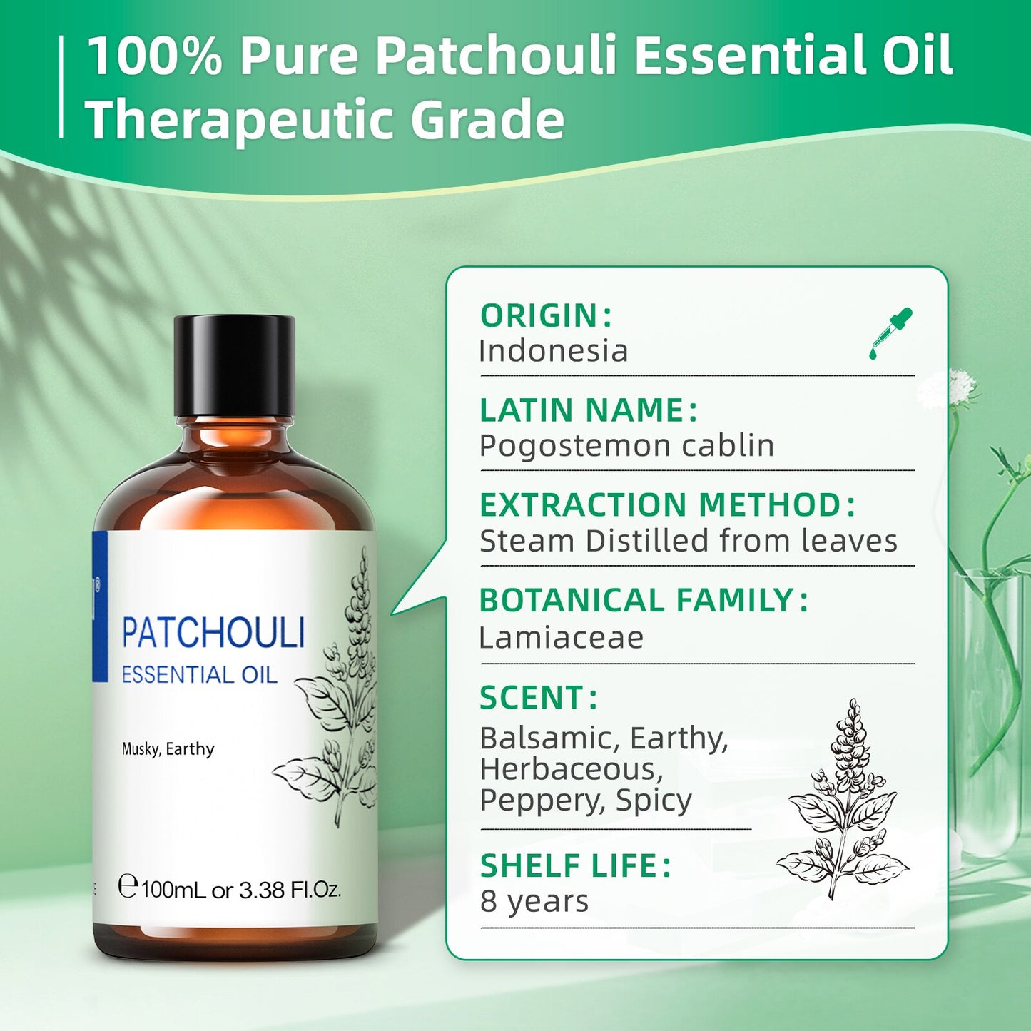 100ML Essential Oils,100% Pure Nature for Aromatherapy